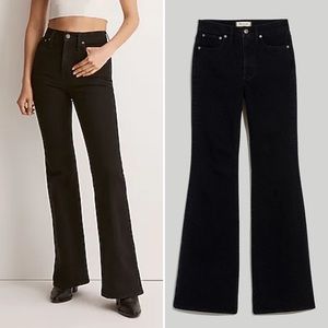 Madewell Black Flare & Wide Leg Jeans